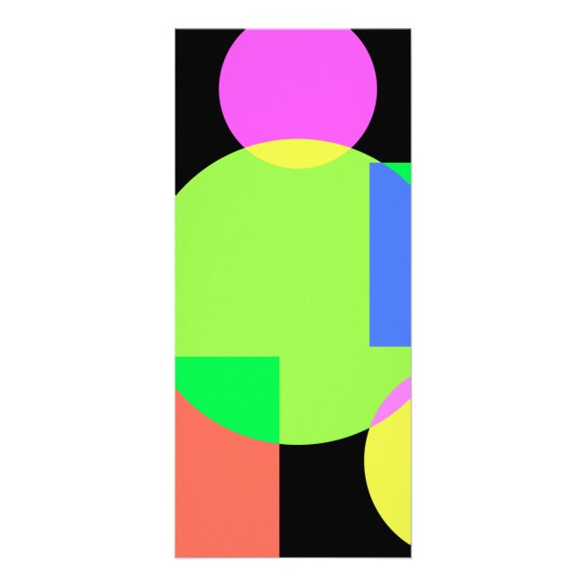 Geometrisk regnbåge reklamkort (Framsidan)