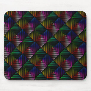 Geometrisk regnbågsdesign musmatta