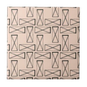 Geometrisk rektangel X-design Kakelplatta