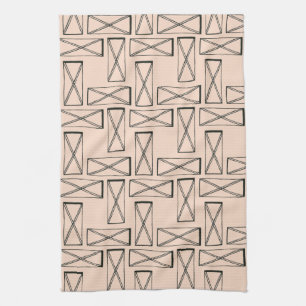 Geometrisk rektangel X-design Kökshandduk