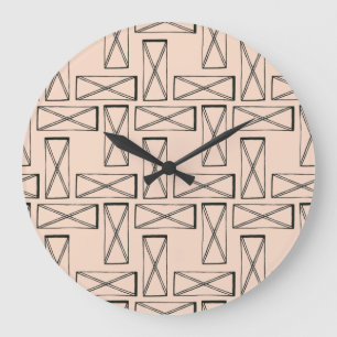 Geometrisk rektangel X-design Stor Klocka