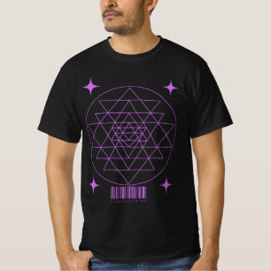 Geometrisk Retro helig-design T Shirt
