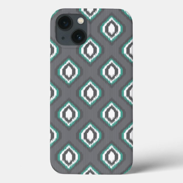 Geometrisk retro ikat stam mönster (Baksida)