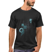 Geometrisk Ritning - Abstrakt Tech T-Shirt
