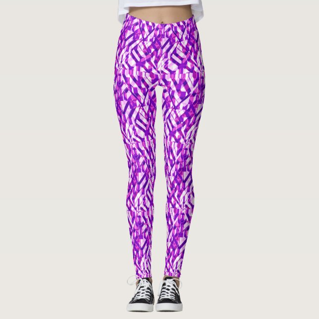 Geometrisk Roligt... Leggings (Framsida)
