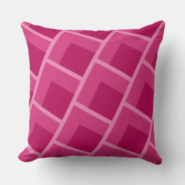 Geometrisk rosa i modern abstrakt i mitten av århu kudde