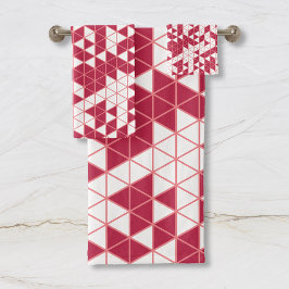 Geometrisk Rosa i modern Magenta
