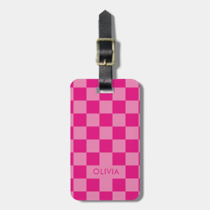 Geometrisk rosa Kontrollerad Bagagebricka