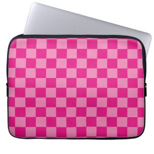 Geometrisk rosa Kontrollerad Laptop Fodral