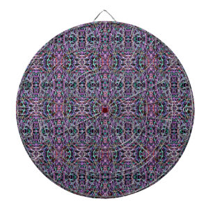 Geometrisk rosa Lila Darttavla