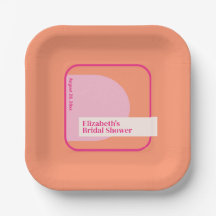 Geometrisk Rosa och Orange