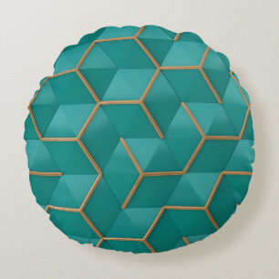 geometrisk rund kudde