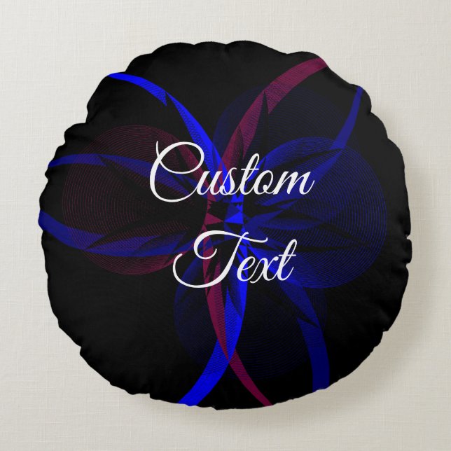 Geometrisk runda fyllning för abstrakt rund kudde (Framsidan)