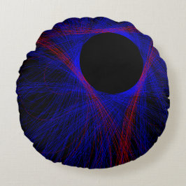 Geometrisk rundad triangel med centrerad triangel rund kudde