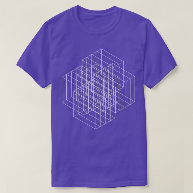 geometrisk ruta 1 t shirt (Design framsida)