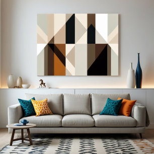 Geometrisk sammanflöde canvastryck