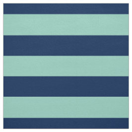 Geometrisk Seafoam grönt och marinrandar Tyg