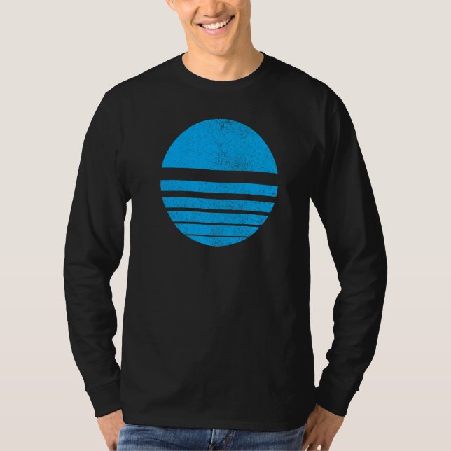 Geometrisk segmentform Linjer Geometri Dist T Shirt (Framsida)