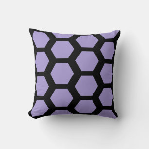 Geometrisk sexkantig lavendel av lila kudde