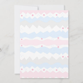 Geometrisk Sicksack-Baby-Pastell Estetisk Filta Inbjudningar