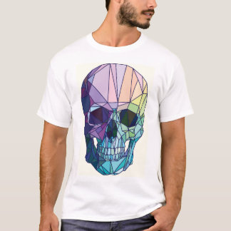 geometrisk skalle t shirt