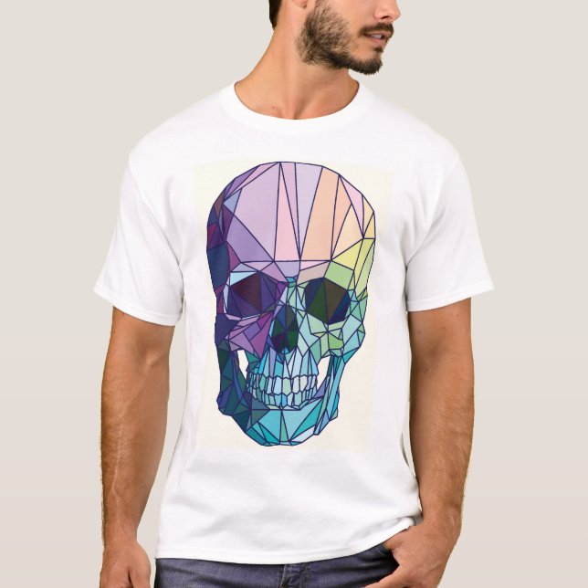 geometrisk skalle t shirt (Framsida)