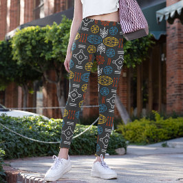 geometrisk skandinavisk leggings