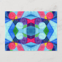 Geometrisk Skittles Postkort Vykort