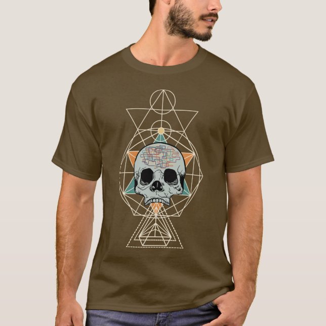 Geometrisk skjorta för grafik för tee (Framsida)