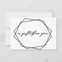 Geometrisk skönhetspresentkortskort