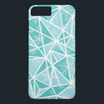 Geometrisk Snöflingor Mönster<br><div class="desc">Lägg till ett fräckt munkavle till din mobila med det här telefonfallet med jultemat. Den har blå geometrisk mönster med snöflingor-accent. Detta festliga telefonfall blir också perfekt som gåva.</div>