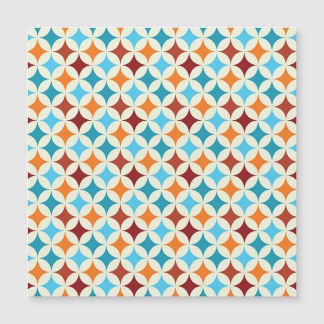 Geometrisk snyggt: Vintage Sömlöst Mönster (Framsida)