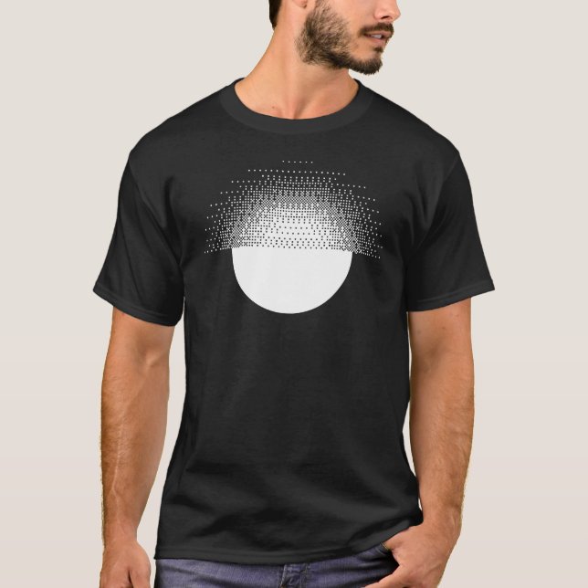 geometrisk soldesign t shirt (Framsida)