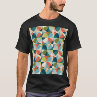 Geometrisk, sömlös Abstrakt i mitten av århundrade T Shirt