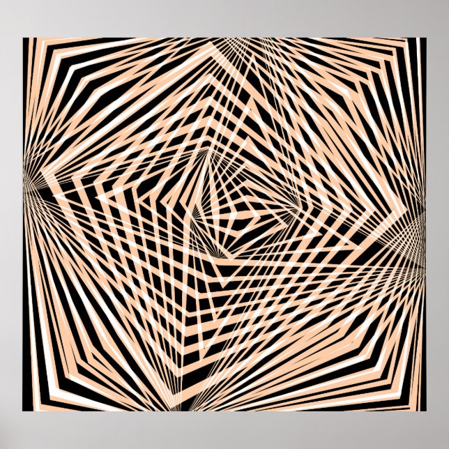 Geometrisk sömlös abstrakt poster (Framsidan)