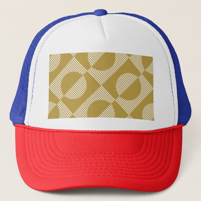Geometrisk sömlös abstrakt Vintage Keps (Framsida)