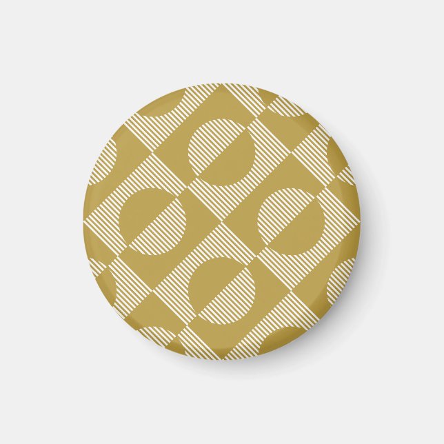 Geometrisk sömlös abstrakt Vintage Magnet (Framsidan)