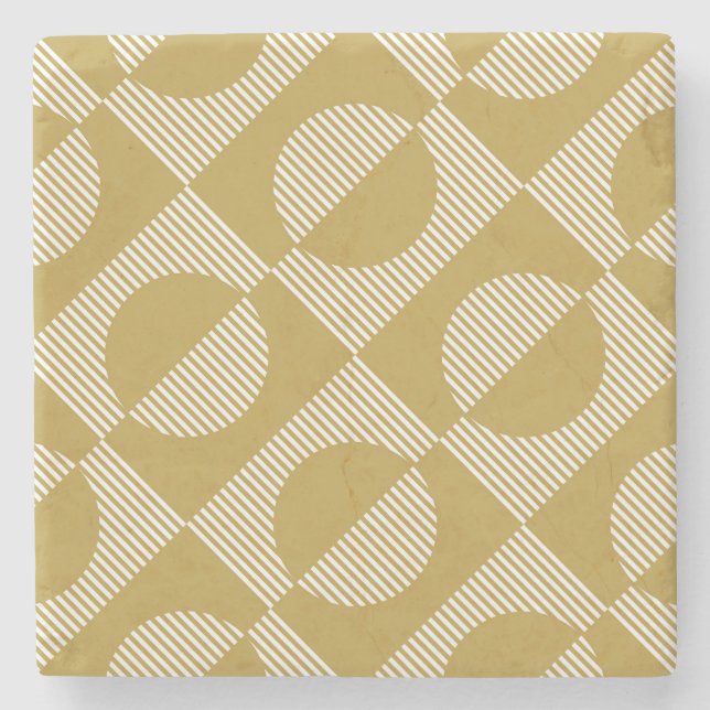Geometrisk sömlös abstrakt Vintage Stenunderlägg (Framsidan)