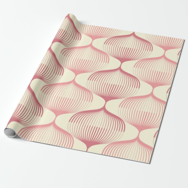 Geometrisk sömlös bakgrund i mönster med linje. A Presentpapper (Utrullad)