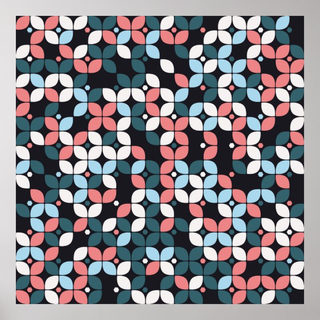 geometrisk sömlös mönster-degeometrisk,struktur poster (Framsidan)