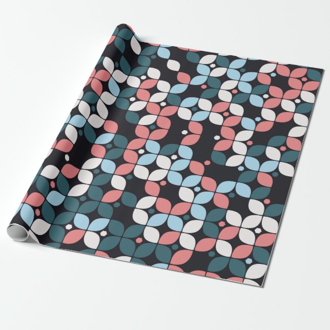 geometrisk sömlös mönster-degeometrisk,struktur presentpapper (Utrullad)