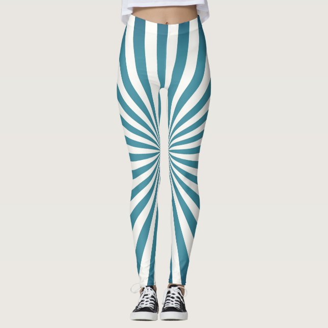 Geometrisk, sömlös Mönster-design Leggings (Framsida)