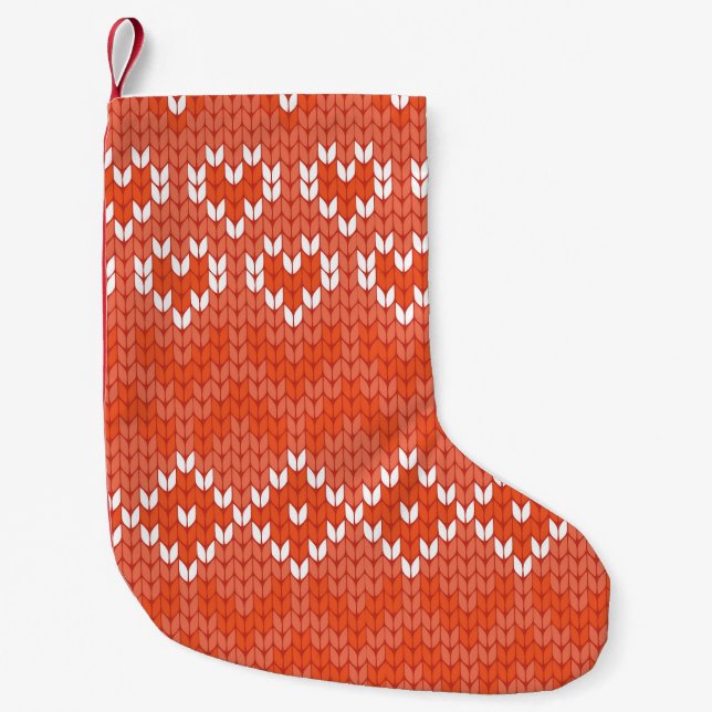Geometrisk, sömlös mönster liten julstrumpa (Framsidan)