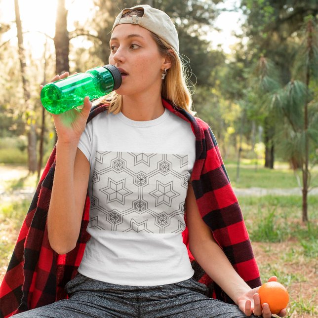 Geometrisk Sömlös Mönster T-Shirt (Skapare uppladdad)