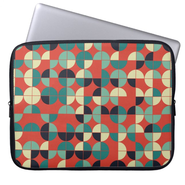 geometrisk sömlös utformning av mönster laptop fodral (Framsidan)