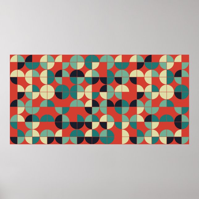 geometrisk sömlös utformning av mönster poster (Framsidan)