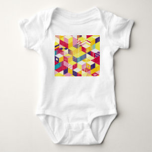 Geometrisk, sömlös vintage utan abstrakt. t shirt
