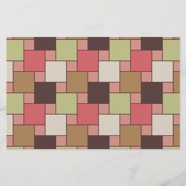 Geometrisk specialskåp brevpapper (Framsida)