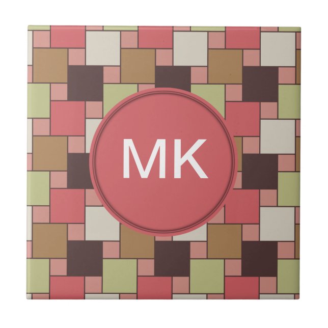 Geometrisk specialskåp kakelplatta (Framsidan)