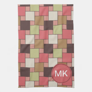 Geometrisk specialskåp kökshandduk